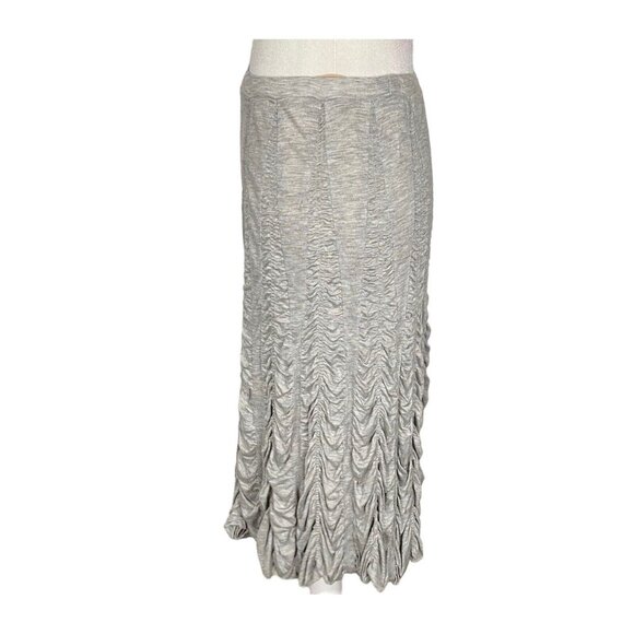 Vtg NWT TRACY REESE Women Savvy Chic Rouch Skirt Knee Length Sz XS Gray 73-10 - Picture 4 of 12
